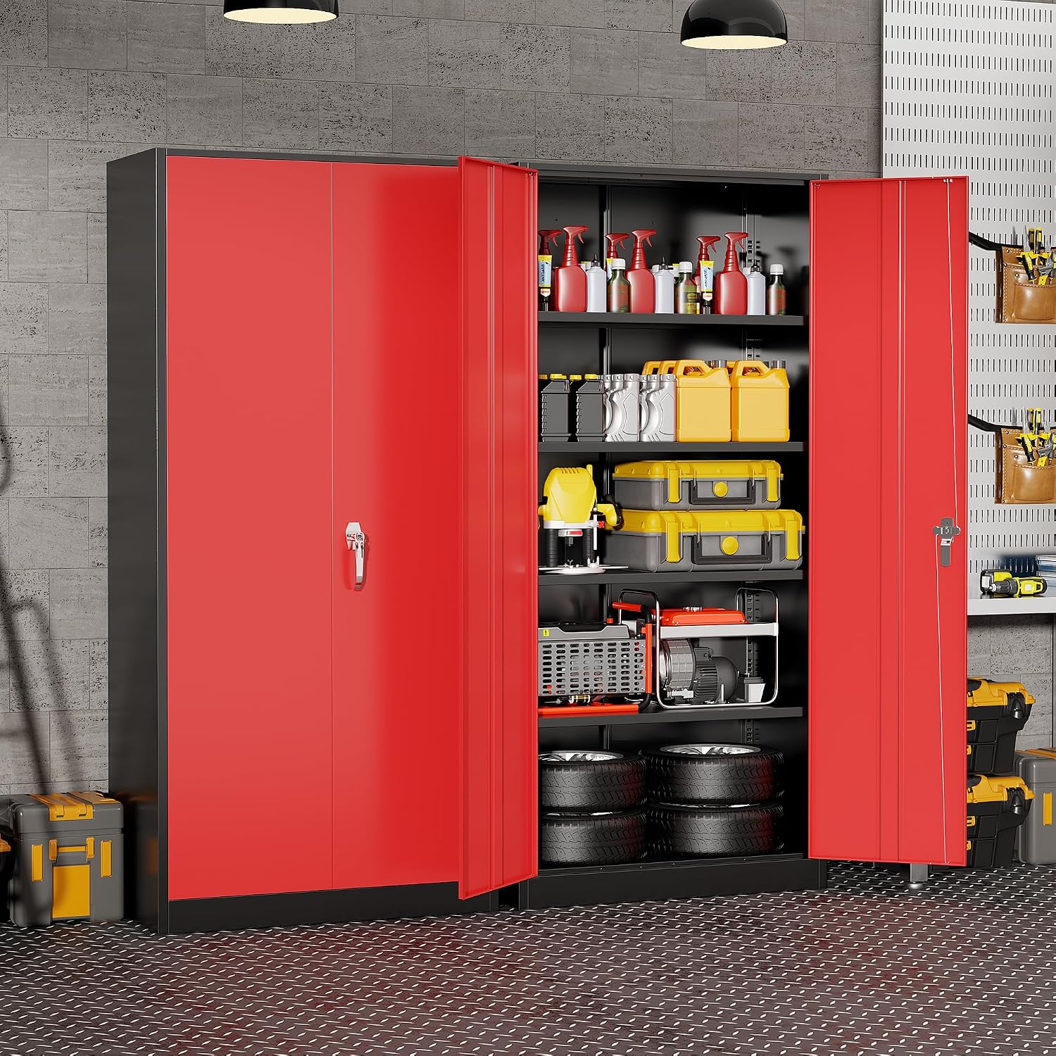 Wytrzymała metalowa szafka do  – Workshop Tools Cabinet recenzja i cena