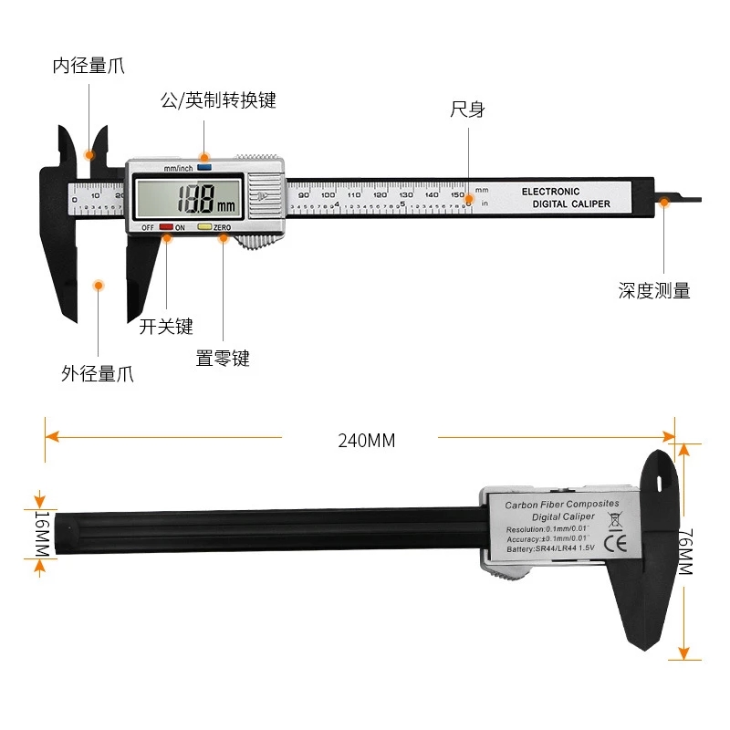 150MM bateria tatuaż regulacja – Workshop Measuring Tools recenzja i cena