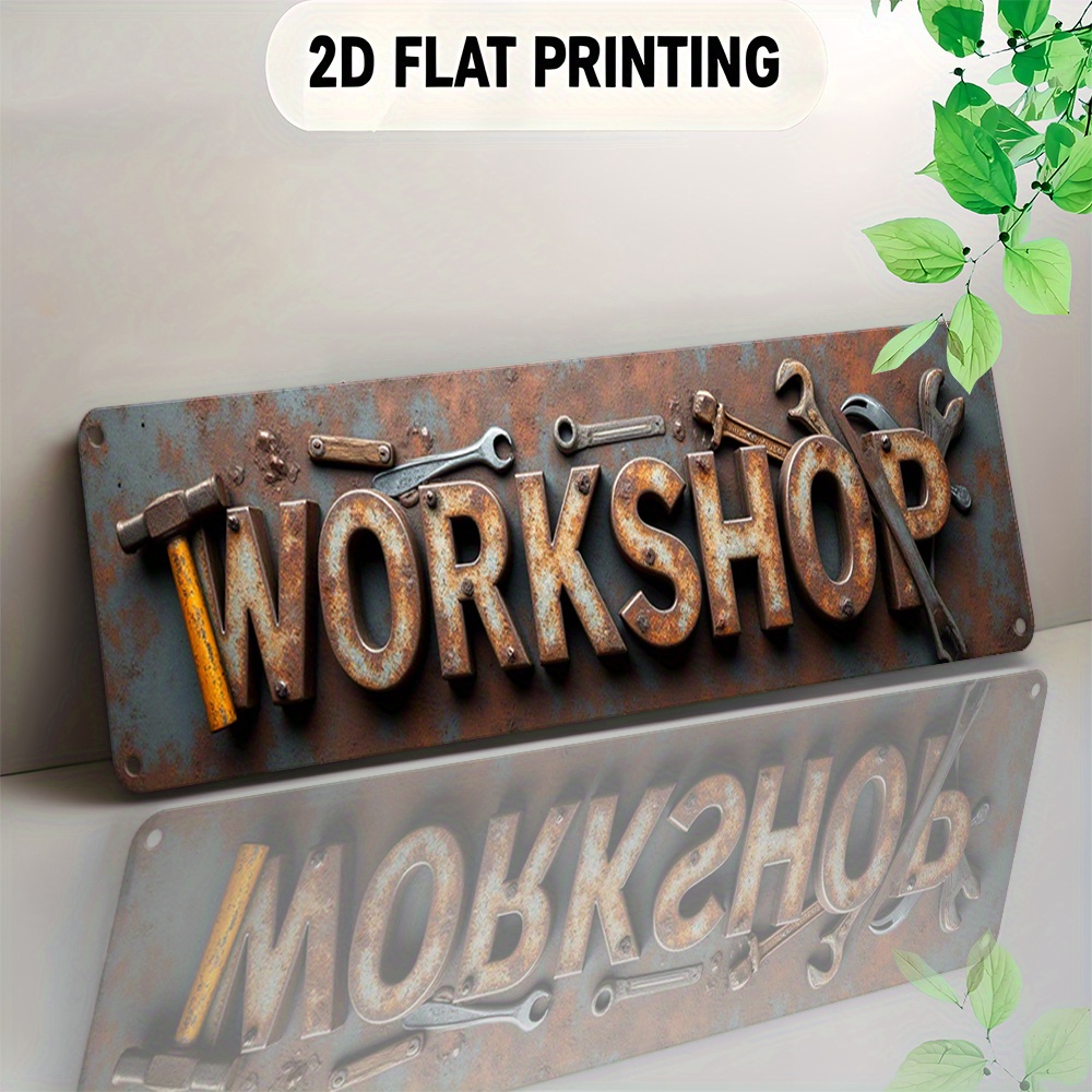 Płaski znak 2D, tablica, dekor – Workshop Tools Background recenzja i cena