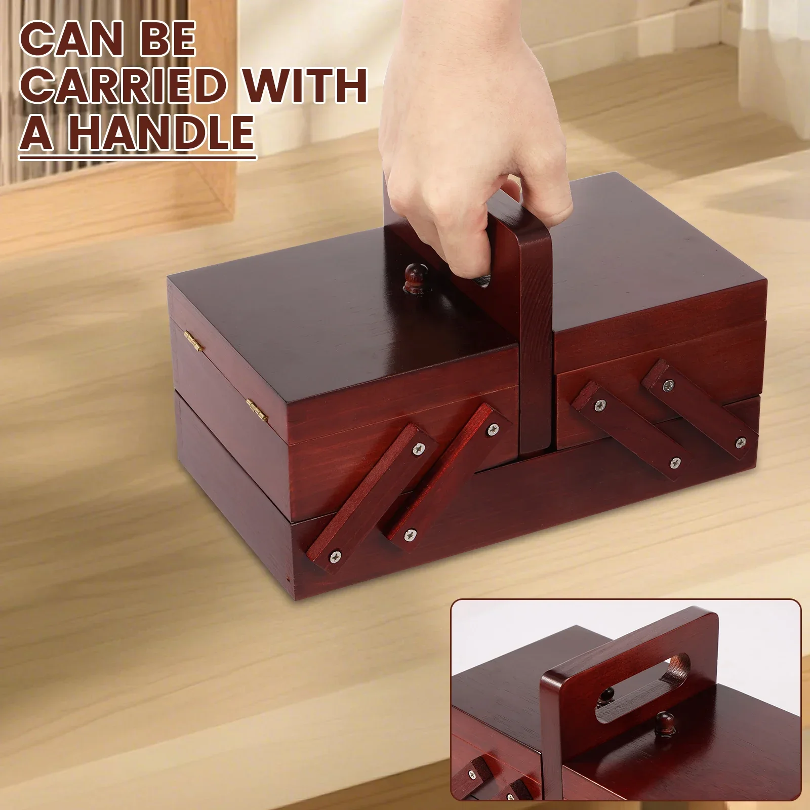 Rozkładany drewniany pojemnik  – Workshop Tools Cabinet recenzja i cena