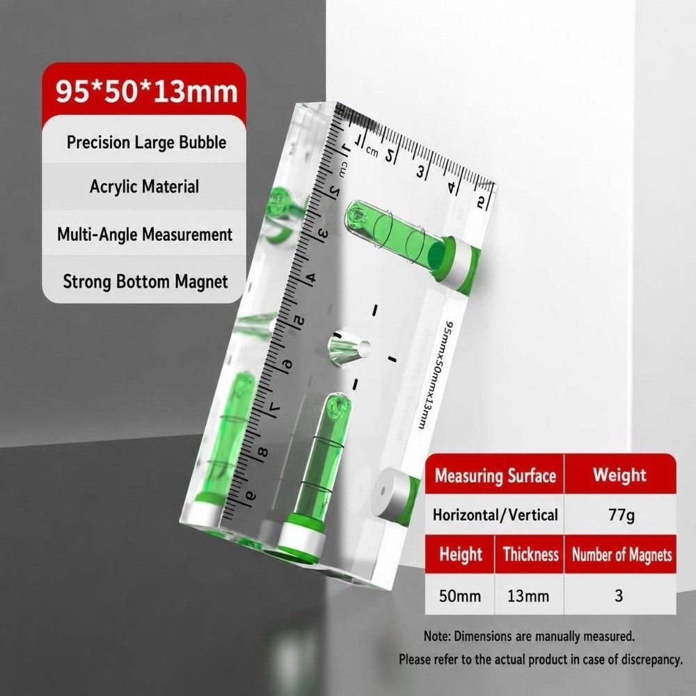 1 szt. Akrylowa Mini Poziomica – Workshop Measuring Tools recenzja i cena