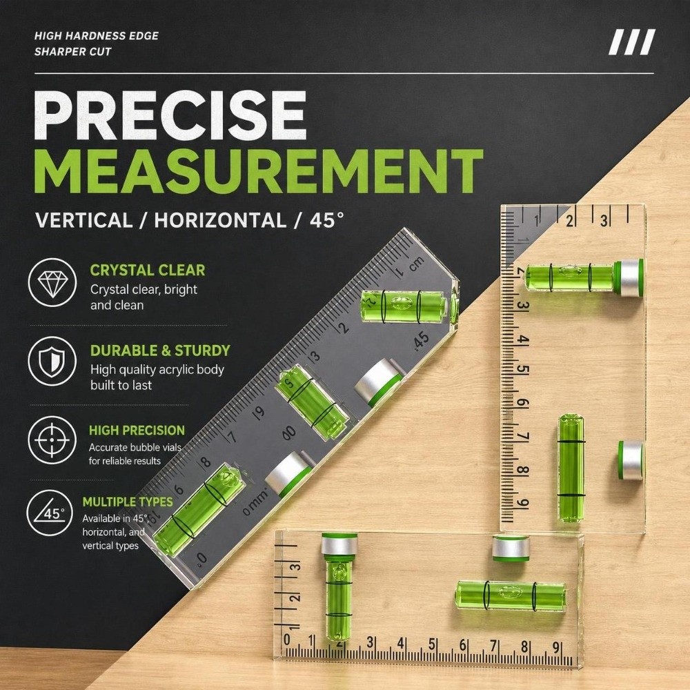 1 szt. Akrylowa Mini Poziomica – Workshop Measuring Tools recenzja i cena